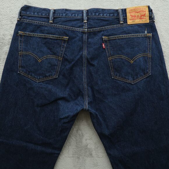 Levi's 505 Jeans Mens Size 40x30 Blue Regular Straight 100% Cotton Denim Dark - Picture 12 of 16